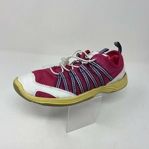 Lands End Wms Sz 7 - B Mesh Water Sneakers Pink